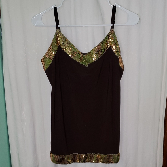 Great Description About Vintage Sequin Tank Top